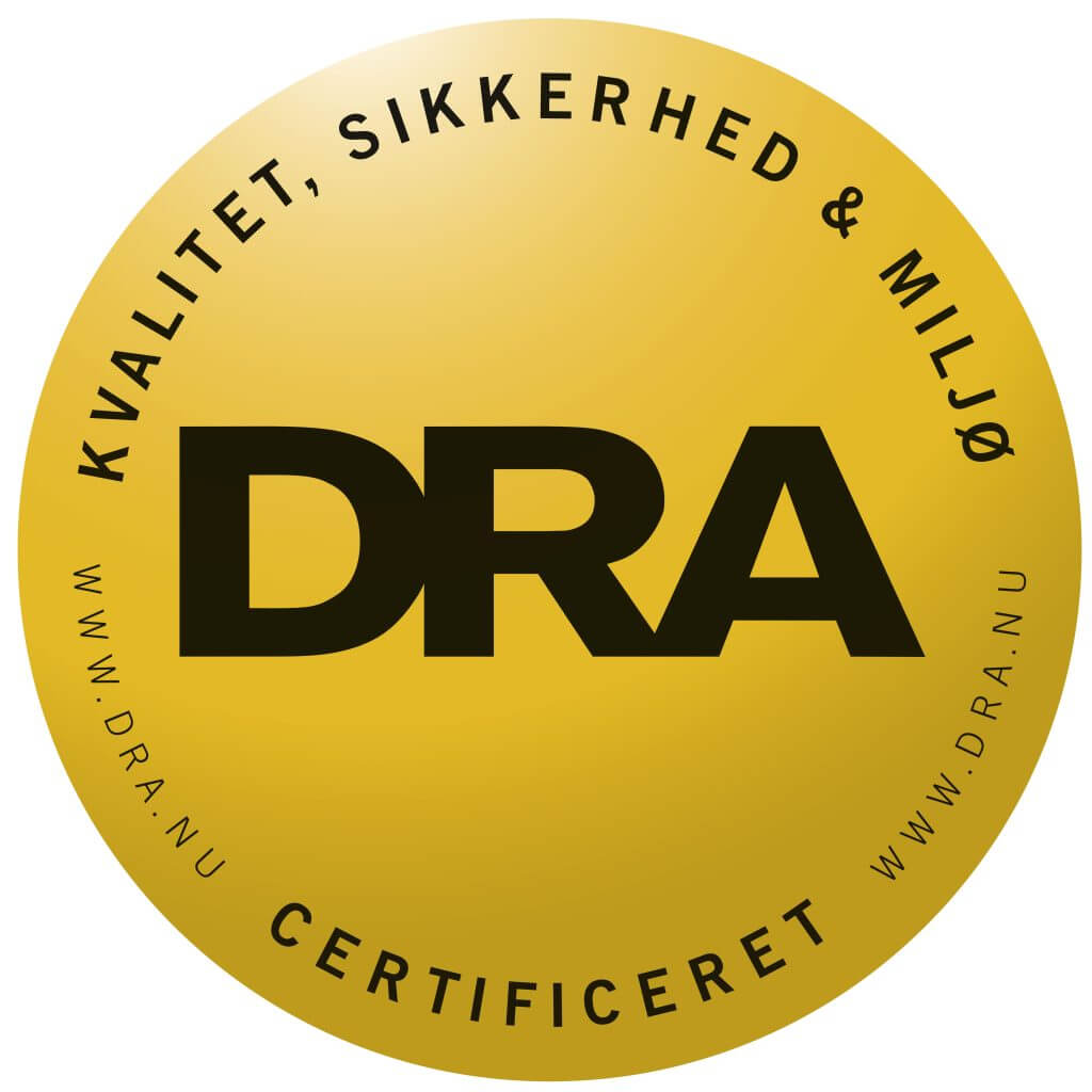 DRA certifikat - Liftudlejning med Kvalitet, SIkkerhed og Miljø - Riwal