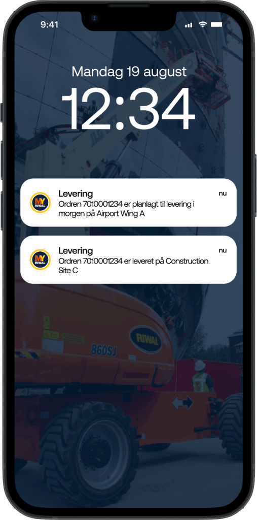 Push notifikationer i MitRiwal