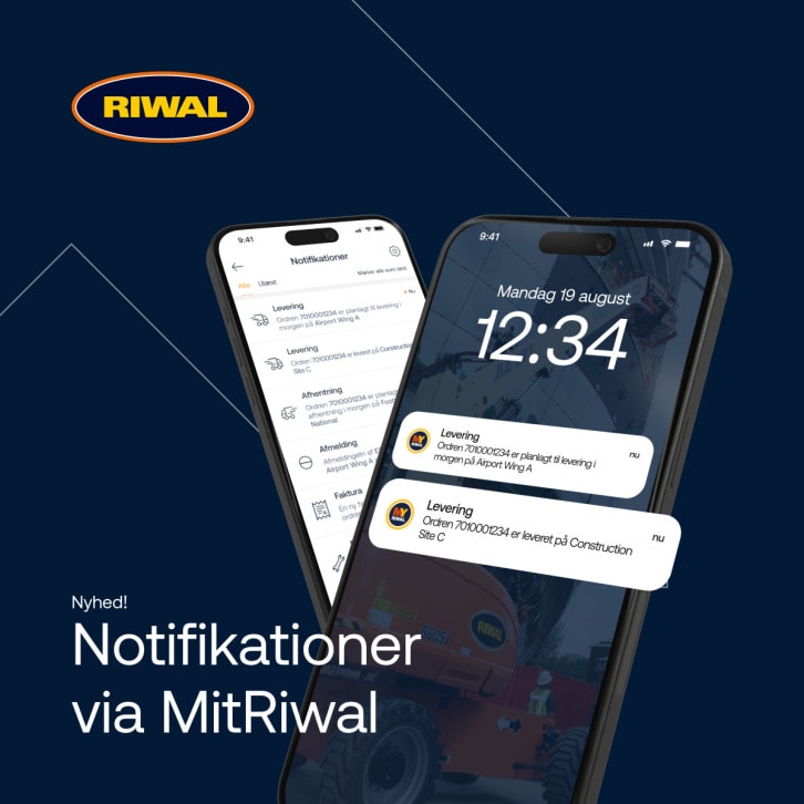 På MitRIwal kan man modtage notifikationer i MitRiwal og altid være opdateret.