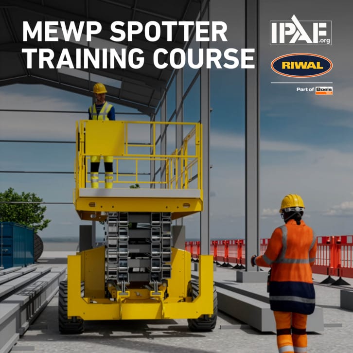 Riwal tilbyder IPAF MEWP spotter kursus - e-learning