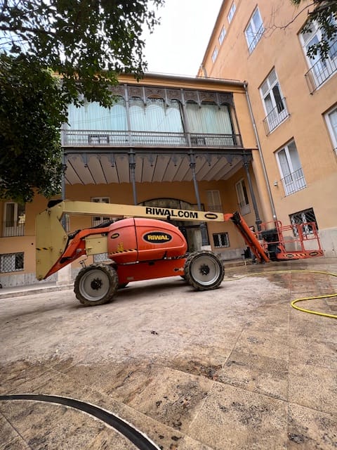 La guía rápida plataforma de brazo telescópico